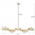 Suspension Scala Balls 150cm laiton Kare Design
