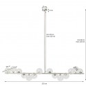 Suspension Scala Balls 150cm chrome Kare Design