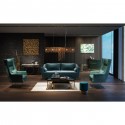 Tabouret Cherry turquoise et laiton Kare Design