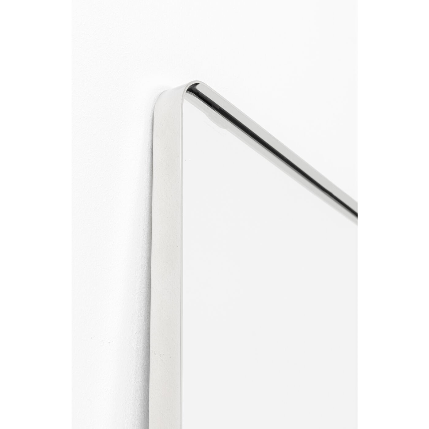 Miroir Curve rectangulaire chrome 200x70cm Kare Design