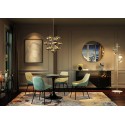 Table Solo effet marbre noir 110cm Kare Design