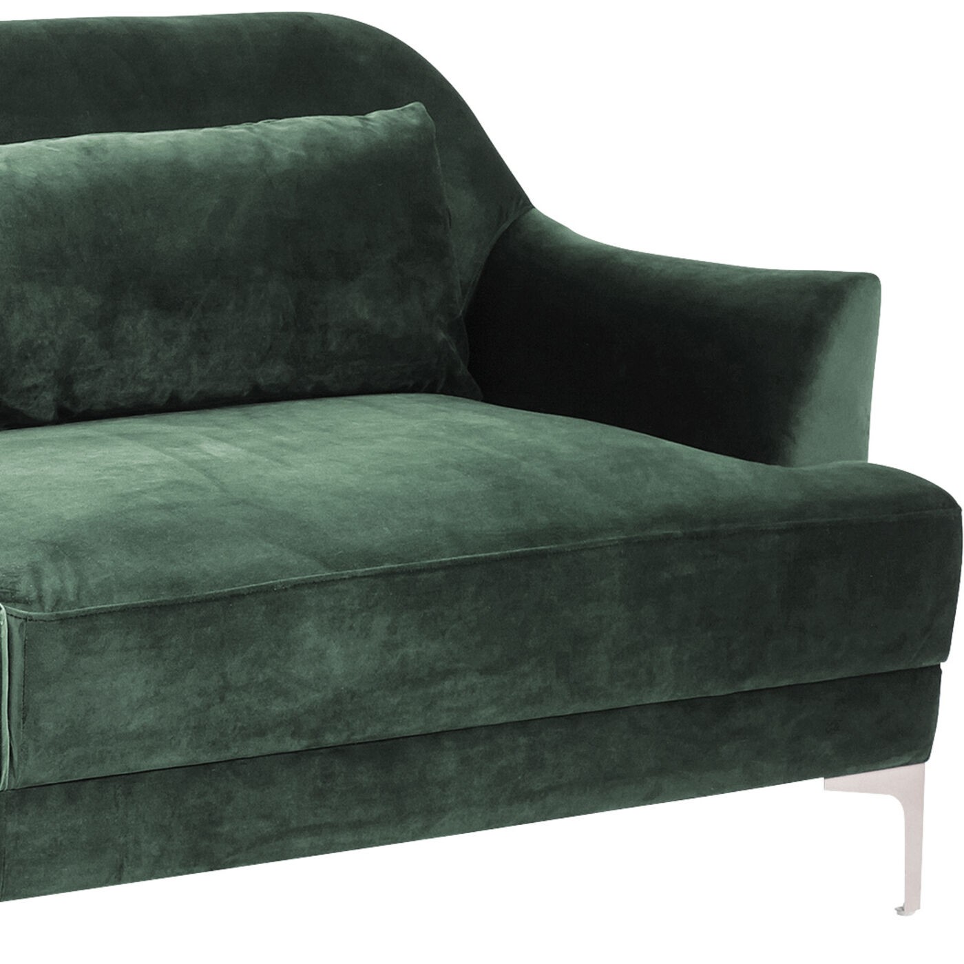 Canapé Proud 3 places velours vert Kare Design