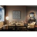 Canapé Proud 3 places velours gris Kare Design