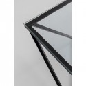 Table basse Cristallo 80x80cm noire Kare Design