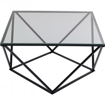 Coffee Table Cristallo 80x80cm black Kare Design