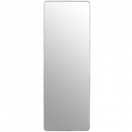 Miroir Curve rectangulaire chrome 200x70cm Kare Design