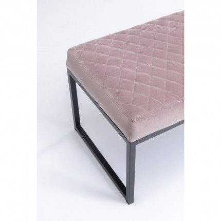 Banc Smart 90x40cm noir et rose Kare Design