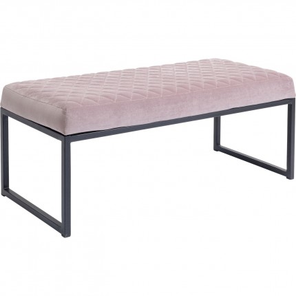 Banc Smart 90x40cm noir et rose Kare Design