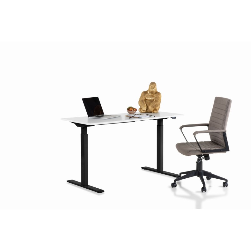 Bureau Office noir et blanc 120x70cm Kare Design