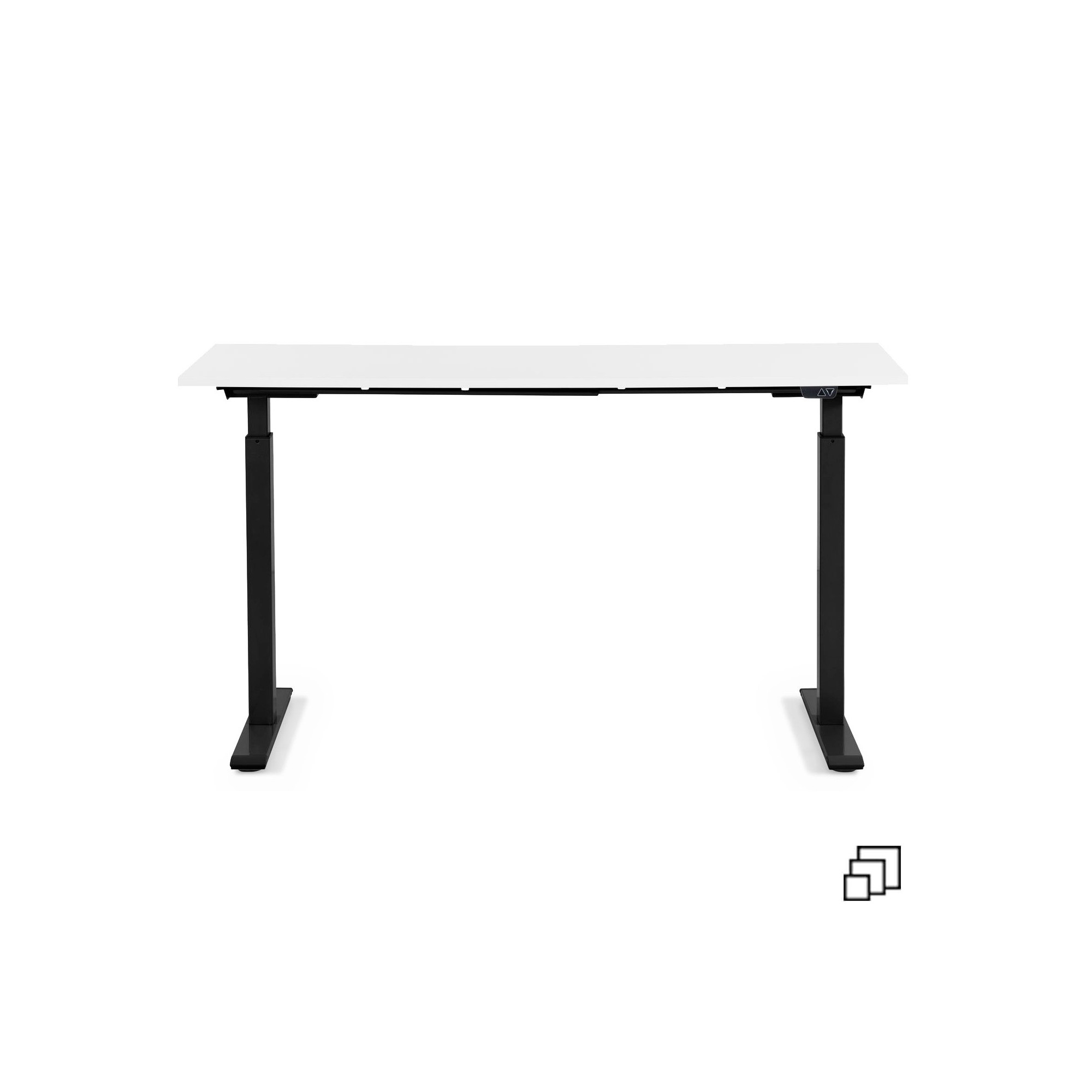 Bureau Office noir et blanc 120x70cm Kare Design