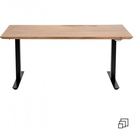 Bureau Smart Symphony acacia et noir Kare Design