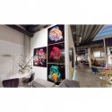 Tableau en verre poisson rouge 100x100cm Kare Design