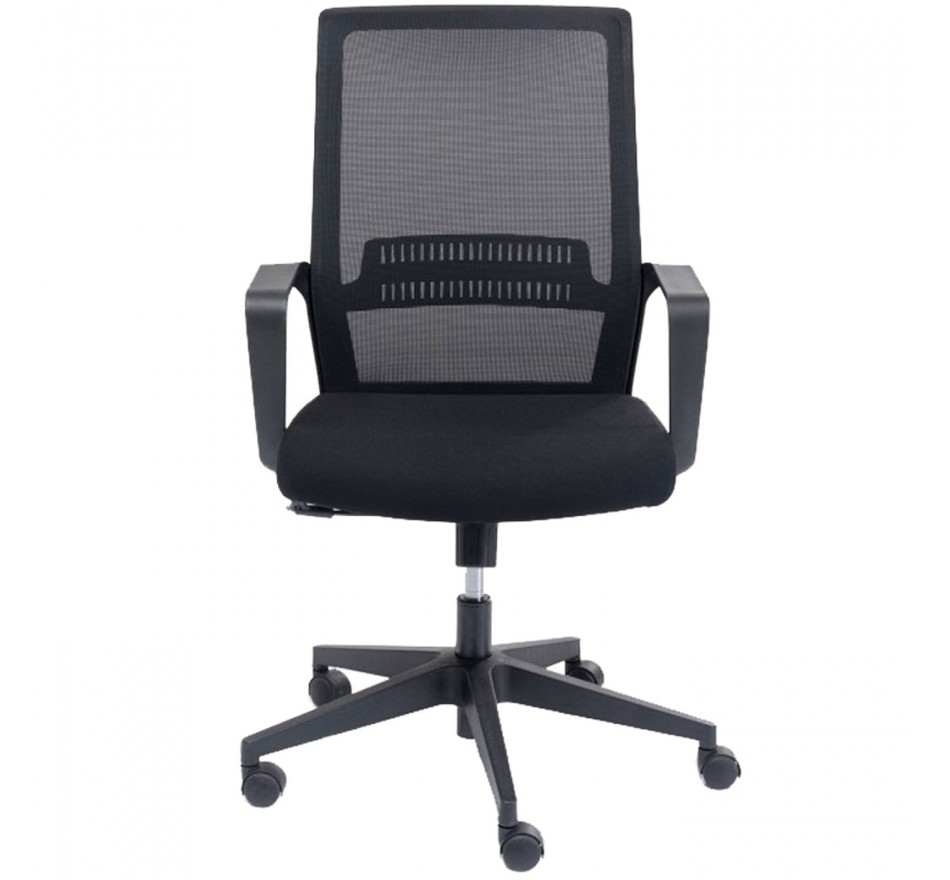 Chaise de bureau pivotante Max noire Kare Design