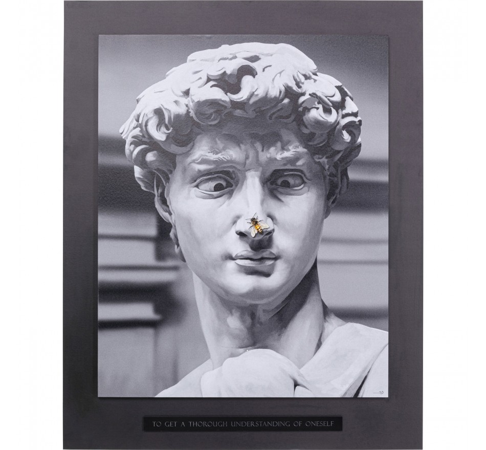 Tableau statue antique abeille 100x125cm Kare Design