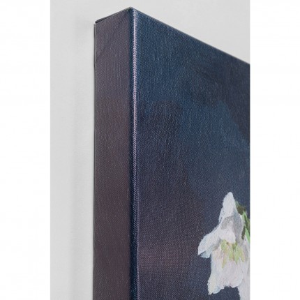 Tableau bouquet fleurs vase 90x120cm Kare Design