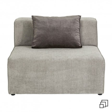 Assise centrale canapé Infinity gris Kare Design