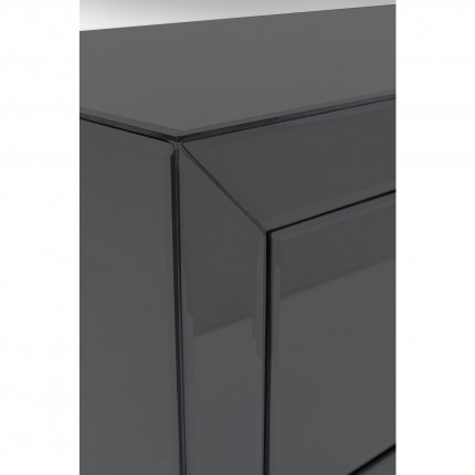 Commode Luxury Push 3 tiroirs grise Kare Design