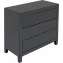 Commode Luxury Push 3 tiroirs grise Kare Design