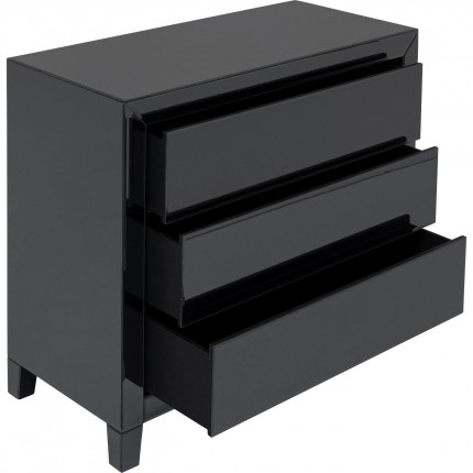 Commode Luxury Push 3 tiroirs grise Kare Design