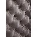 Lit Desire haut gris argenté 160x200cm