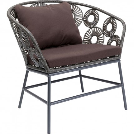 Fauteuil de jardin Ibiza marron Kare Design