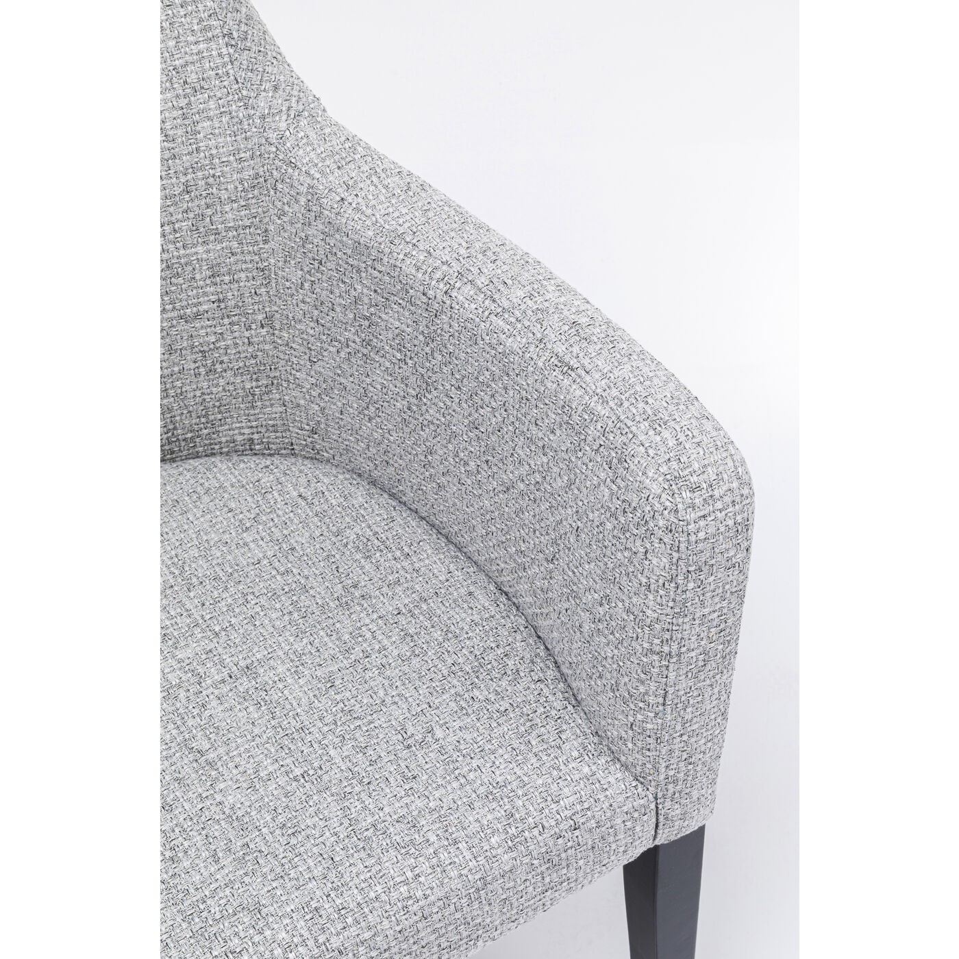 Chaise avec accoudoirs Mode Dolce Grise Kare Design