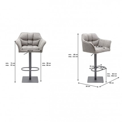 Tabouret de bar Thinktank Base Kare Design