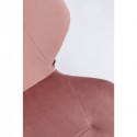 Chaise Viva velours rose et or Kare Design