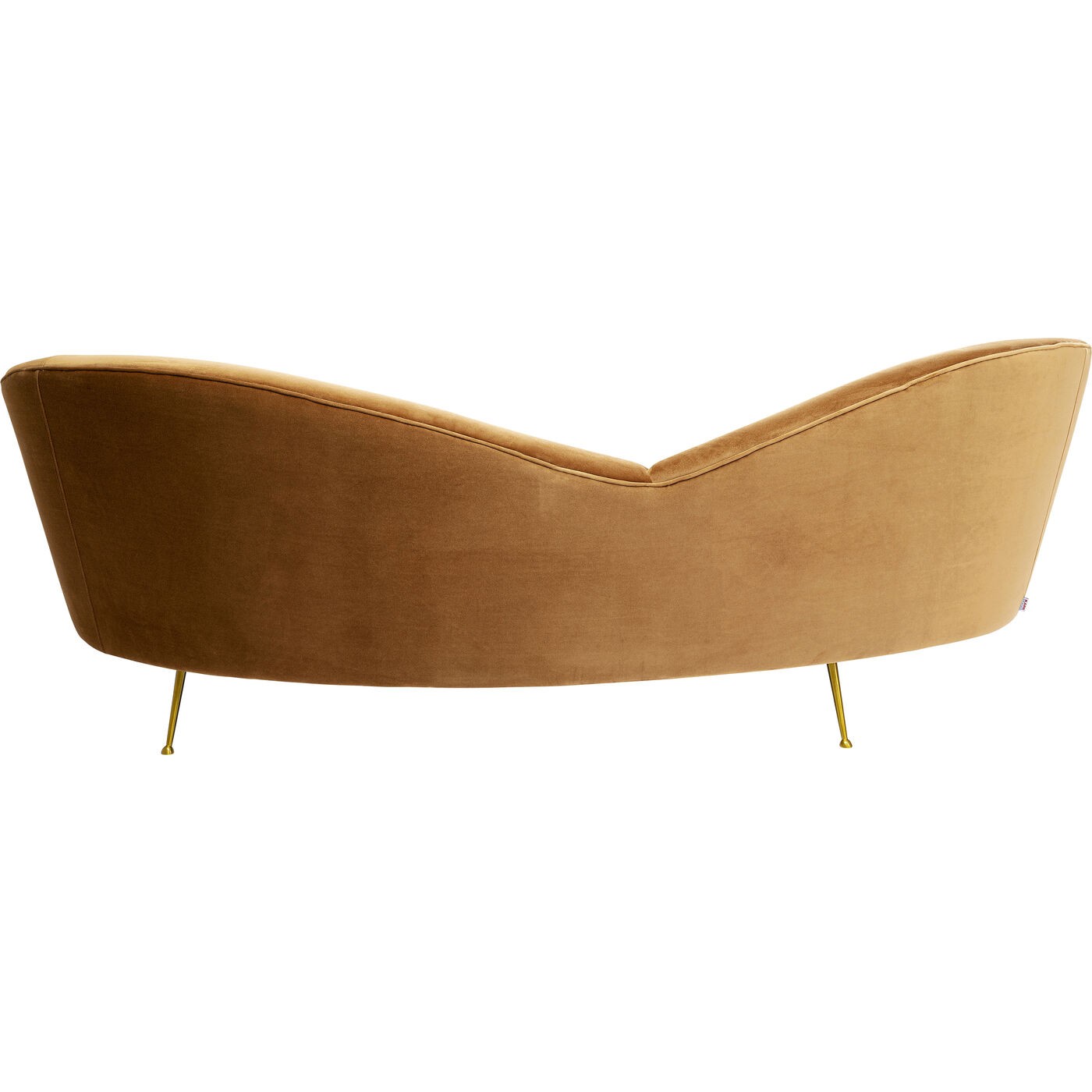 Canapé Night Fever 3 places velours marron Kare Design
