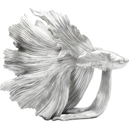 Deco Object Betta Fish Silver Small Kare Design