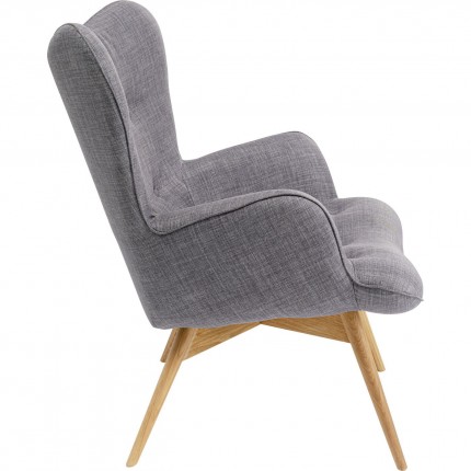 Fauteuil Vicky gris foncé Kare Design