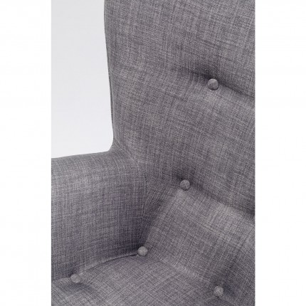 Fauteuil Vicky gris Kare Design