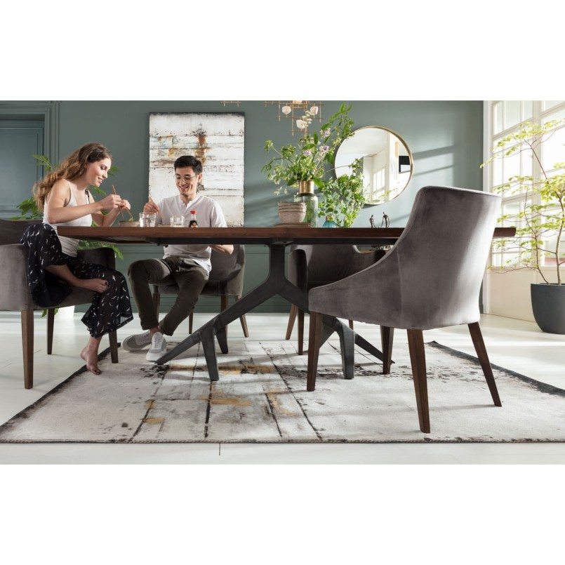 Carpet Abstract Grey Line 240x170cm Kare Design