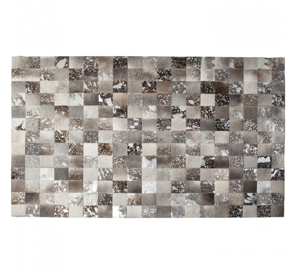 Tapis Cosmo Cuir Gris 170x240 Kare Design 