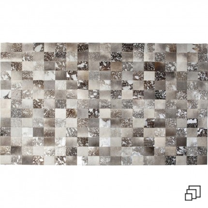 Tapis Cosmo Cuir Gris 170x240 Kare Design 