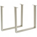 Table Symphony chêne argent 180x90cm Kare Design