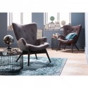 Tapis Kelim Pop bleu Kare Design