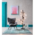Tapis Kelim Pop bleu Kare Design