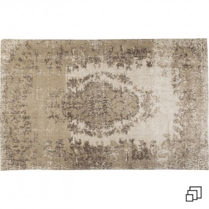 Tapis Kelim Pop Beige Kare Design