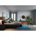 Banc Crossover gris 90x40cm Kare Design