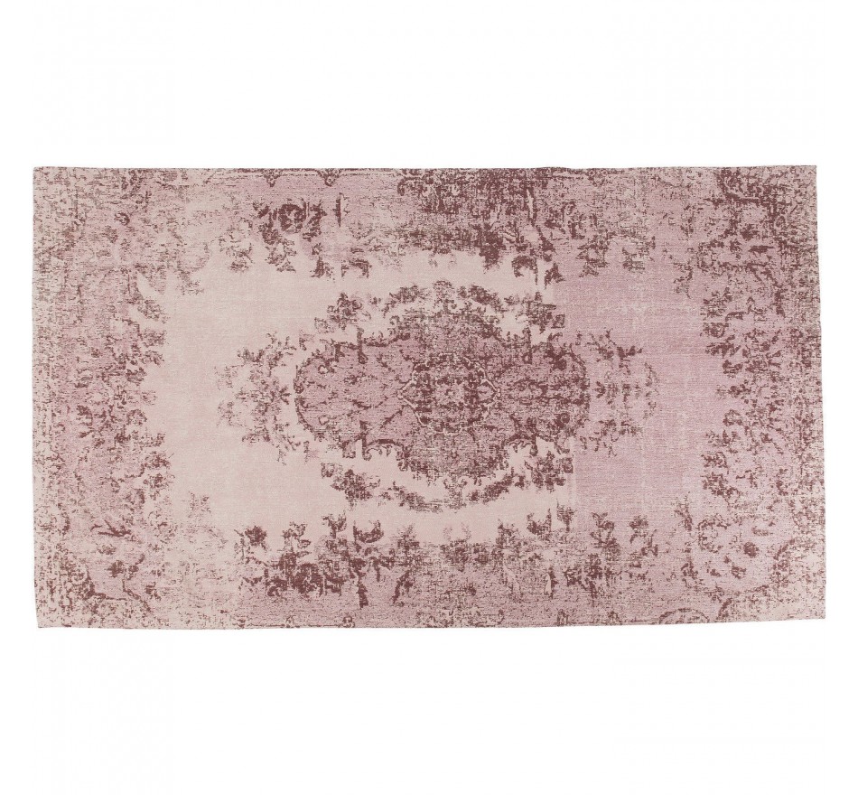 Tapis Kelim Ornament rose poudré Kare Design