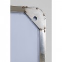 Miroir Curve rectangulaire chrome 120x80cm Kare Design