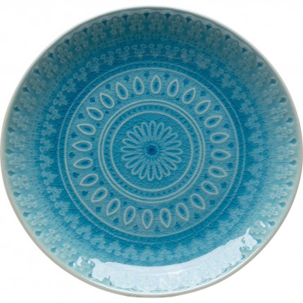 Assiettes Sicilia Mandala bleues 21cm set de 3 Kare Design