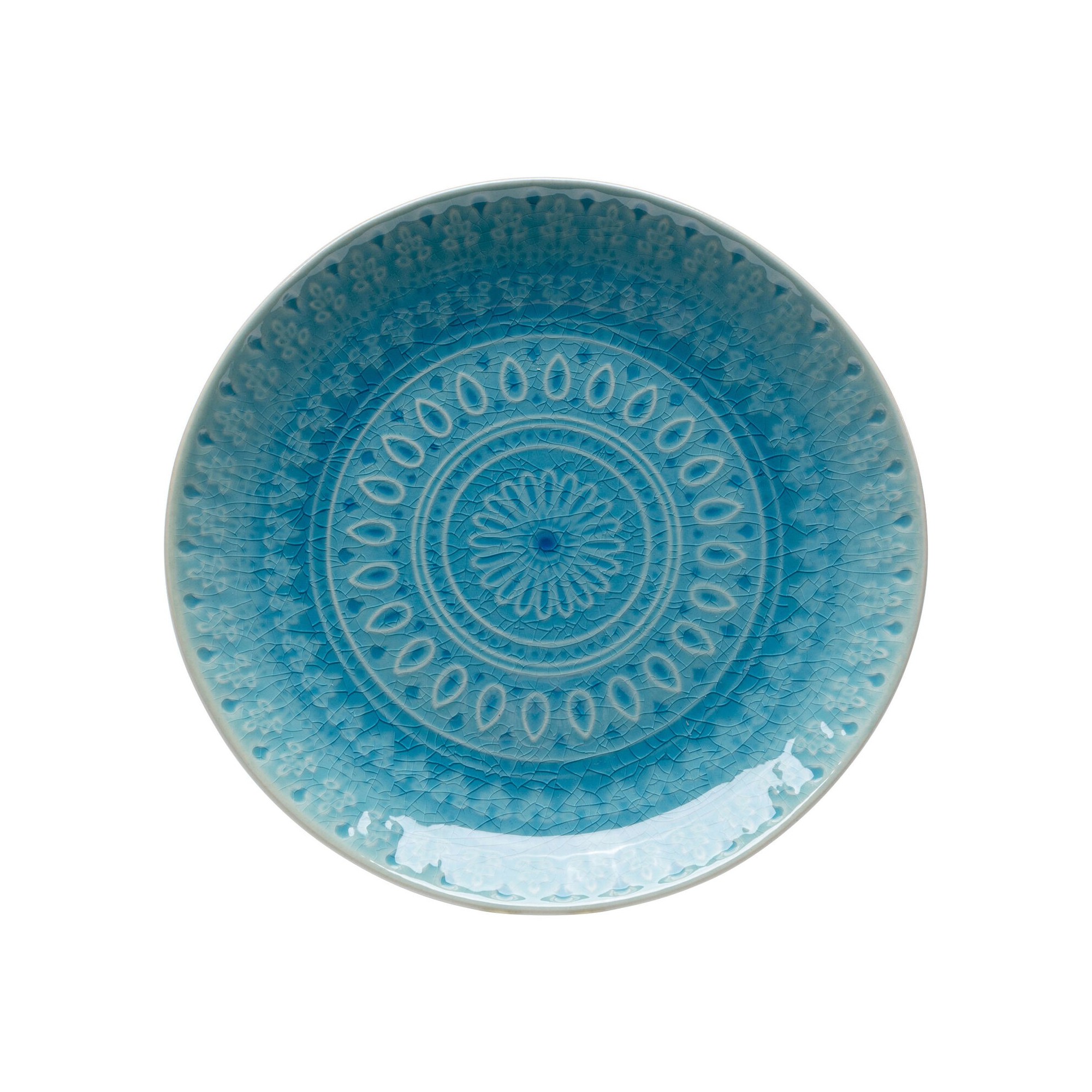 Assiettes Sicilia Mandala bleues 21cm set de 4 Kare Design