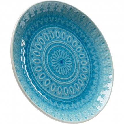 Assiettes Sicilia Mandala bleues 21cm set de 3 Kare Design