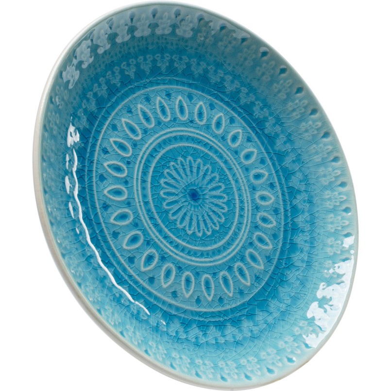 Assiettes Sicilia Mandala bleues 21cm set de 4 Kare Design