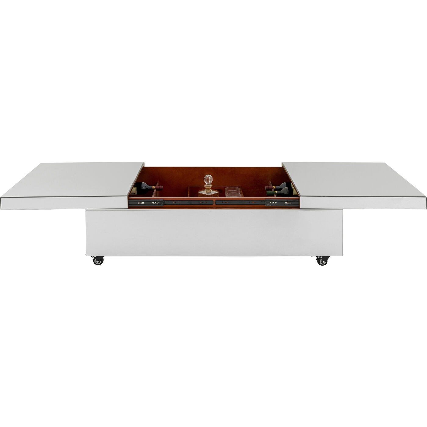 Table basse bar Luxury argent Kare Design