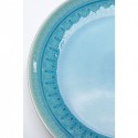 Assiettes Sicilia bleues 27cm set de 4 Kare Design
