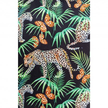 Coussin à franges Jungle léopards Kare Design
