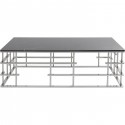 Table basse Rome 130x70cm argentée Kare Design